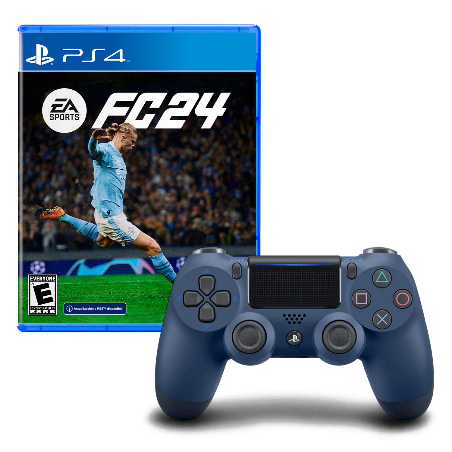 Ea Sports Fc 24 + Mando Dualshock 4 Azul Noche Playstation 4