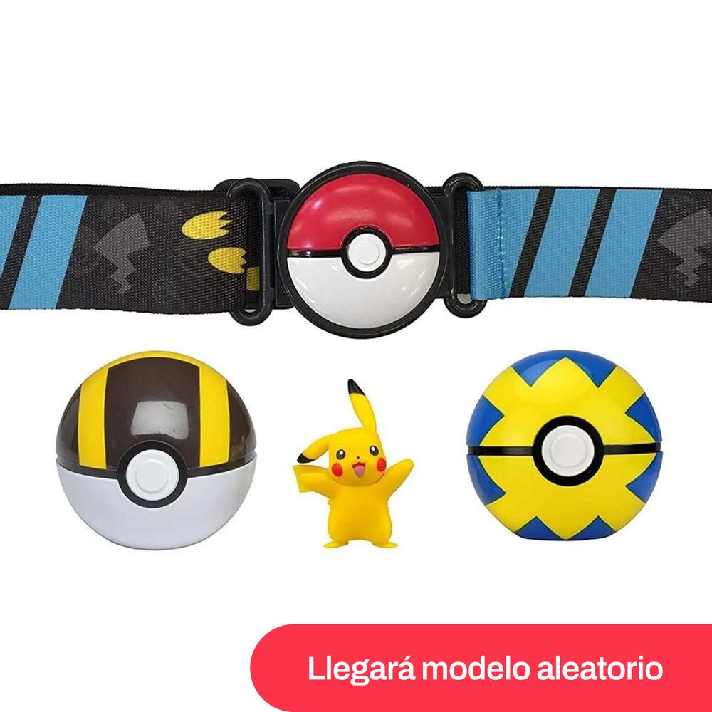 Set Cinturón Con Pokebola Y Pokemón