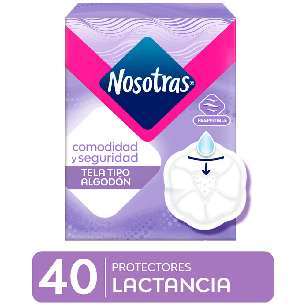 Protector de Lactancia NOSOTRAS Respirable Caja 40un