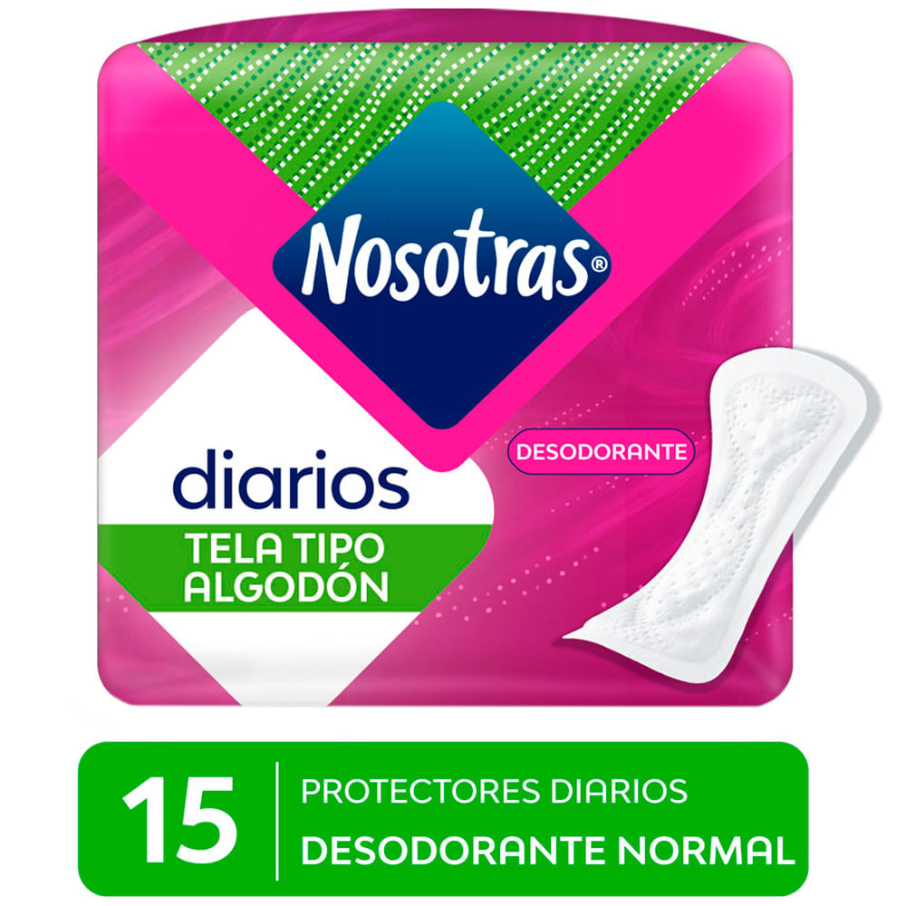 Protectores Diarios NOSOTRAS Normal Desodorante Paquete 15un