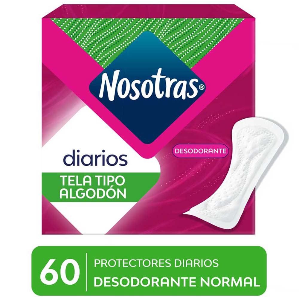Protectores Diarios NOSOTRAS Normal Caja 60un