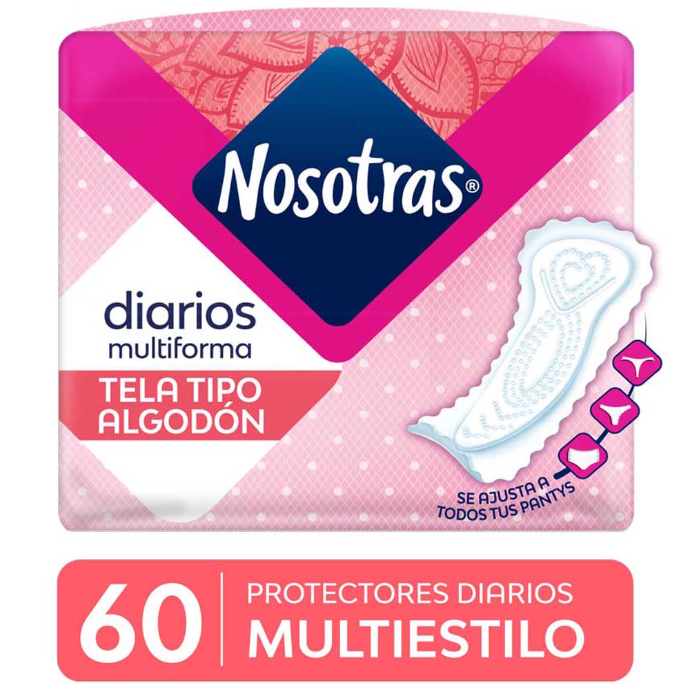 Protectores Diarios NOSOTRAS Multiestilo Paquete 60un