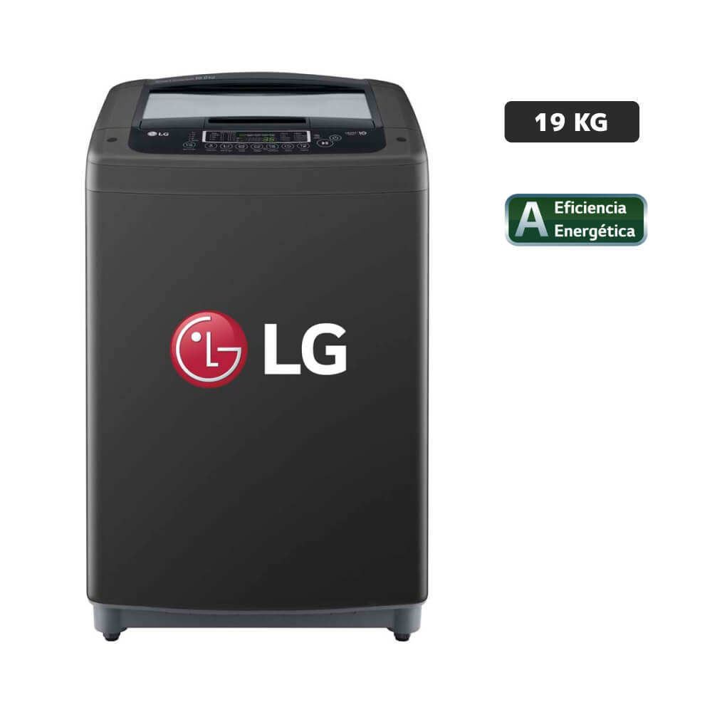 Lavadora LG Carga Superior 19Kg WT19BPB Negro Claro