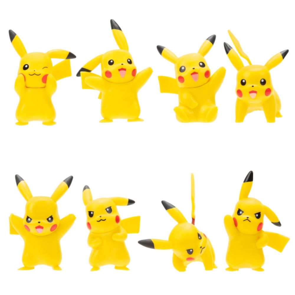 Figura Pokemon Pikachu Multipack X8