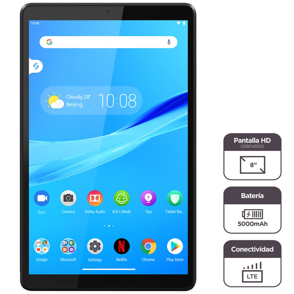 Tablet LENOVO TB-8505X 8'' 2GB 32GB HDD Plateado
