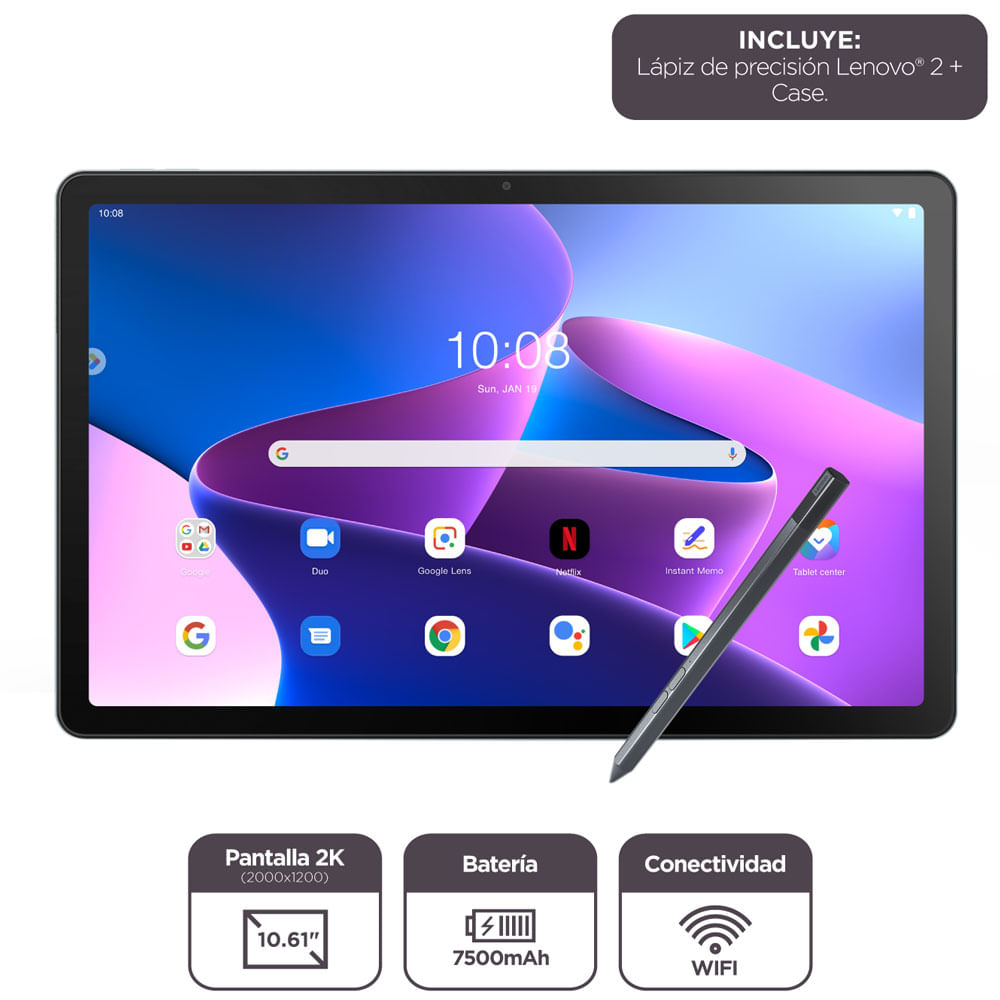 Tablet LENOVO M10 Plus (3rd Gen) 10.5" 4GB 128GB (eMCP) Storm Grey
