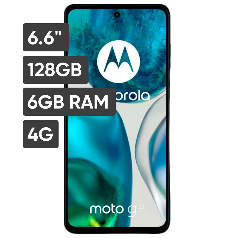 Smartphone MOTOROLA G52 6.6" 6GB 128GB 50MP+8MP+2MP Azul