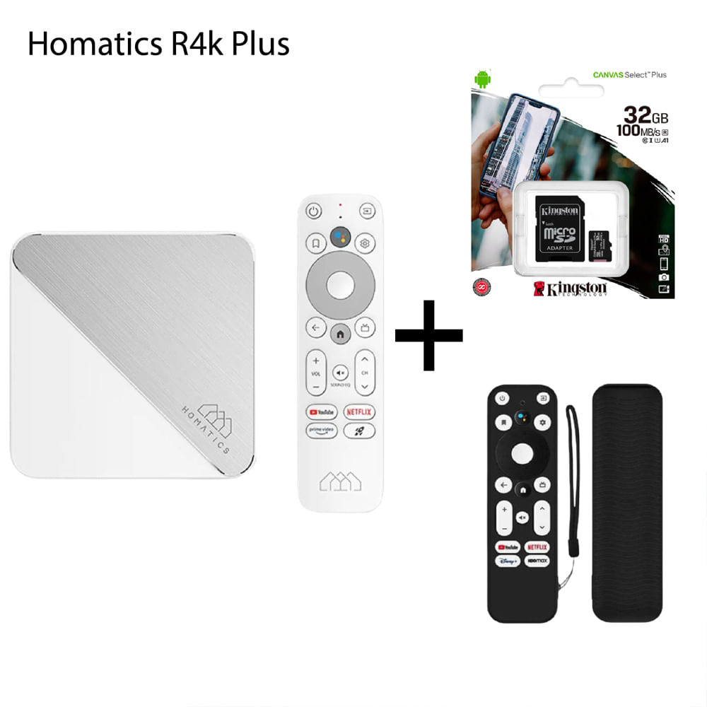 Homatics Box R 4k Android Tv 11 + Funda Negra PROTEC + MEM 32G