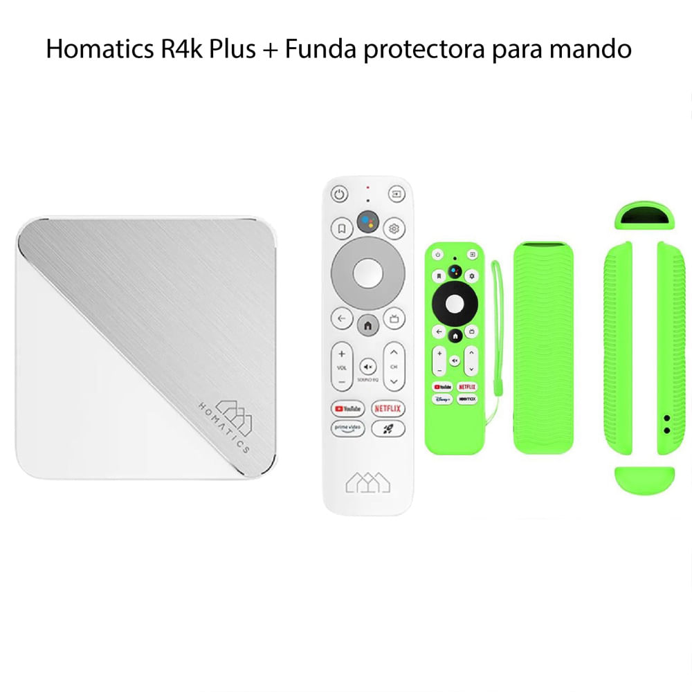 Homatics Box R 4k Android Tv 11 + Funda Verde PROTEC