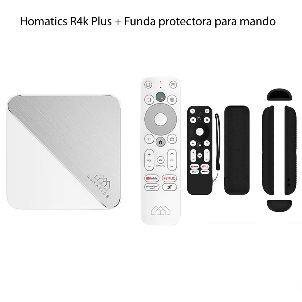 Homatics Box R 4k Android Tv 11 + Funda Negra PROTEC