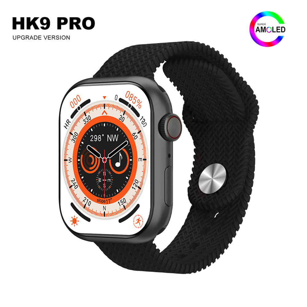 Smartwatch con Pantalla Amoled HK9 Pro Max Negro
