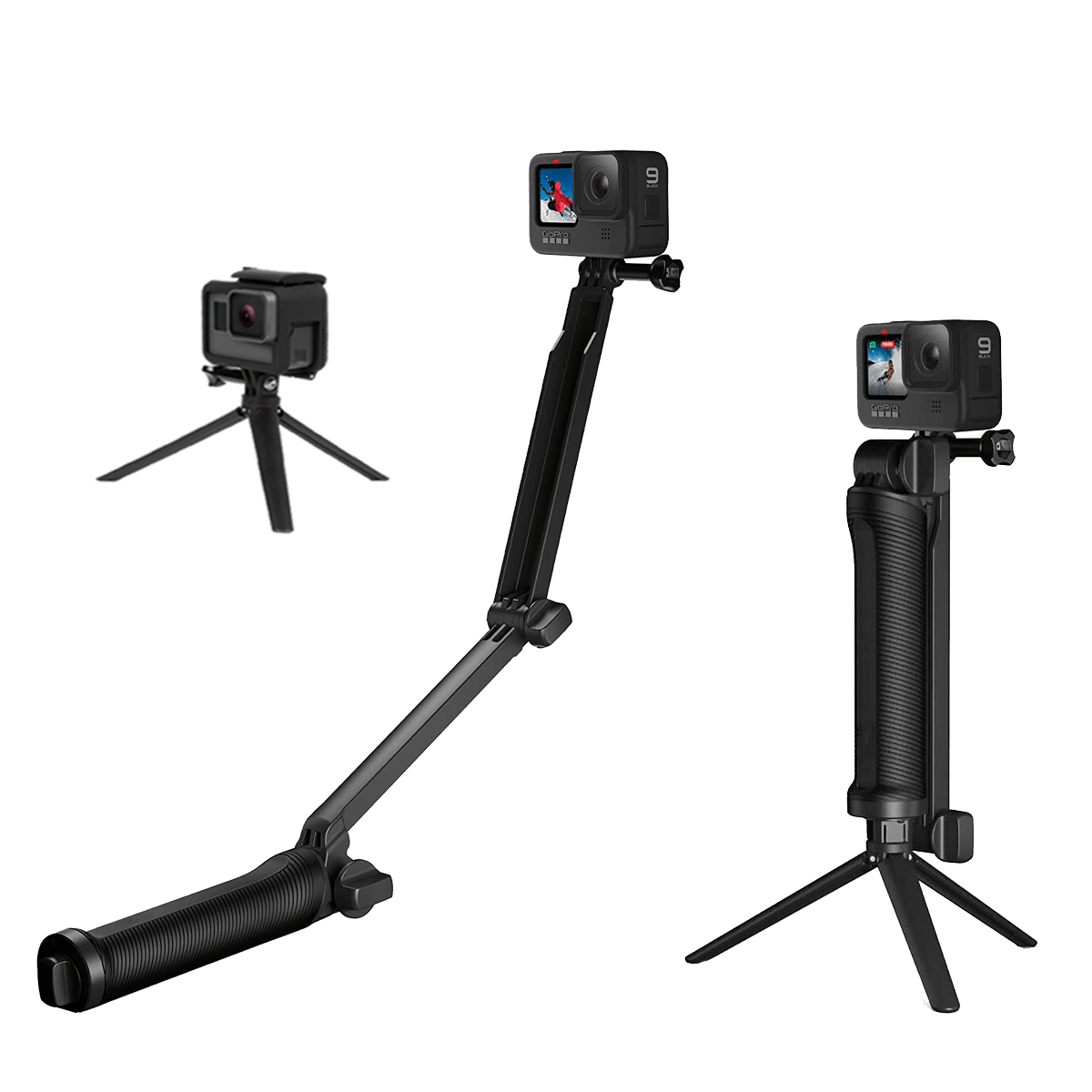 Monopod 3-WAY Tripode para Gopro, Osmo, Insta y otra cámaras de Acción