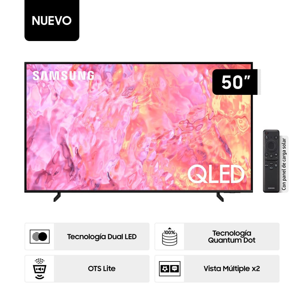 Televisor Samsung Qled 50" Uhd 4k Smart Tv Qn50Q60 (año 2023)