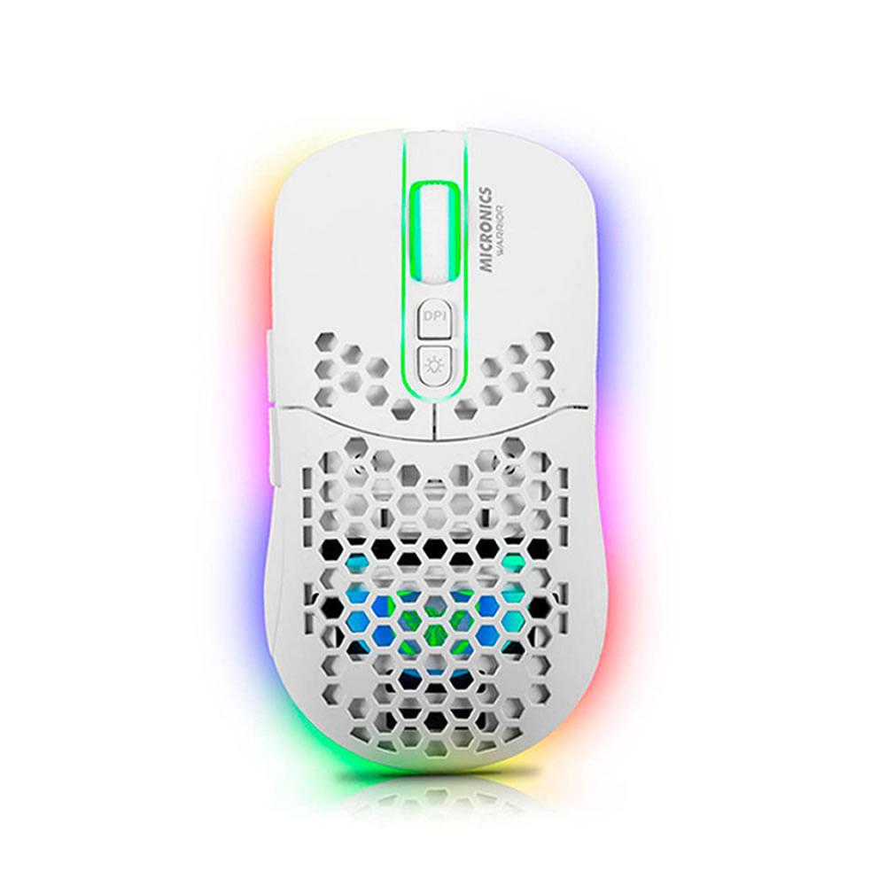 Mouse Inalámbrico Warrior MIC GM828RX Blanco
