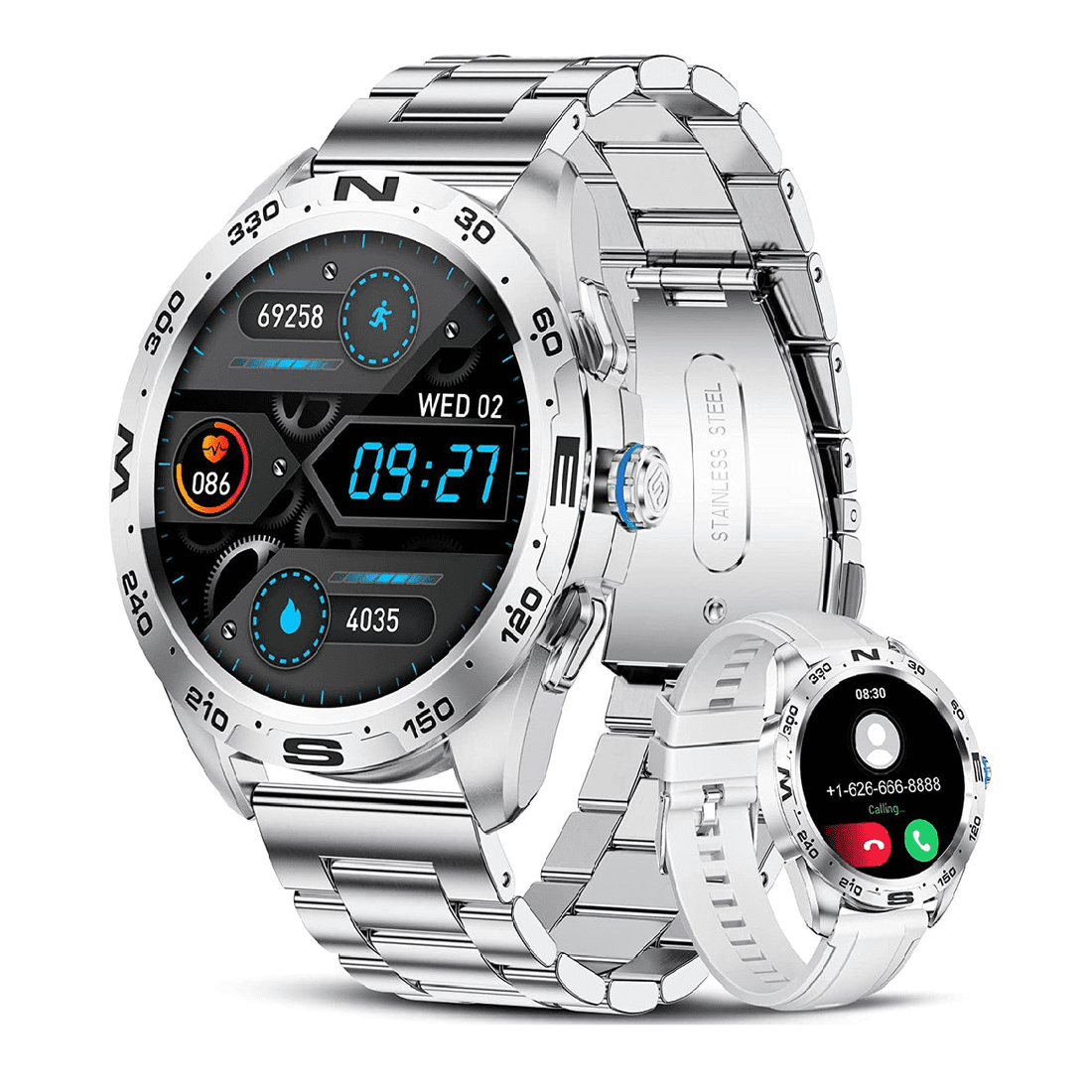 Smart Watch Lige Mod. BW0327 Color Plata Para Android e IOS