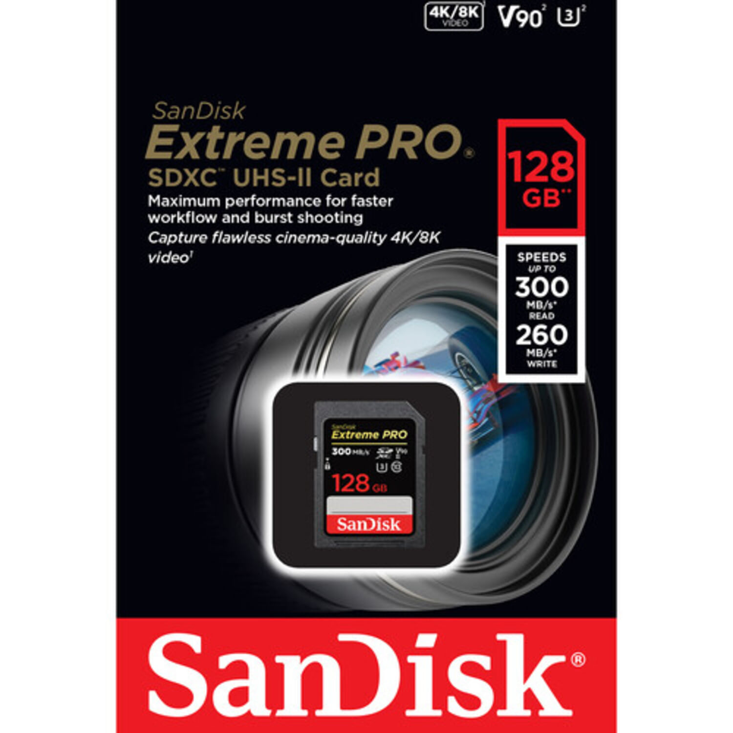 Memoria Sandisk Extreme Pro Sdxc Uhs-II 128 Gb 300mb
