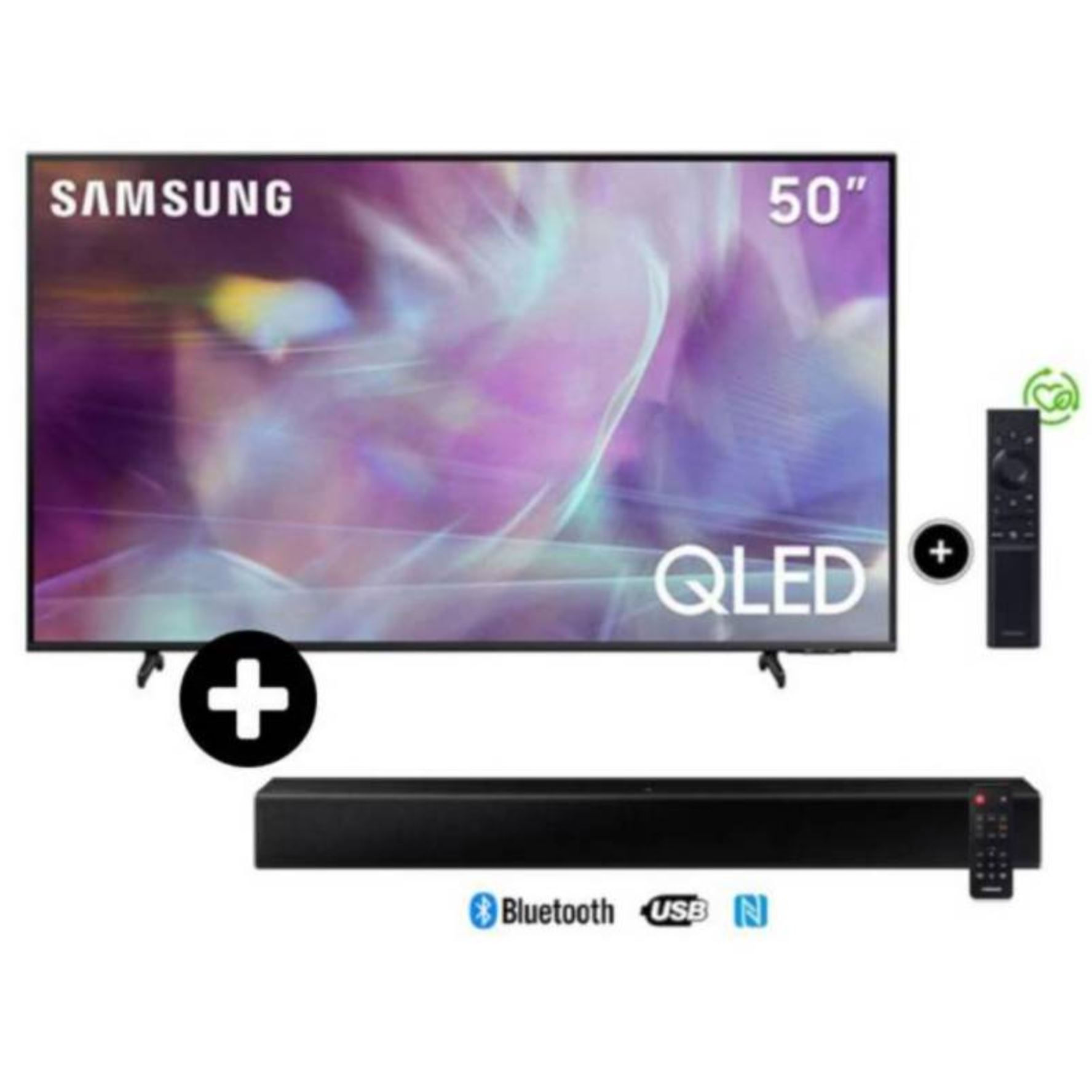 Televisor Samsung 50 QN50Q60BAG QLED 4K + Soundbar C400