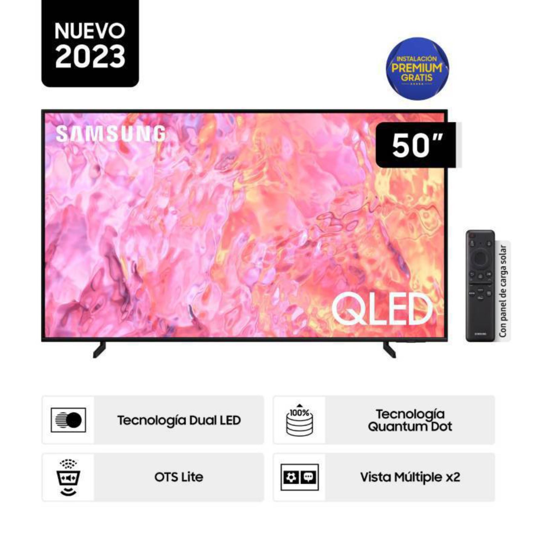 Televisor Samsung Smart TV 50 QLED 4K QN50Q60CAGXPE 2023
