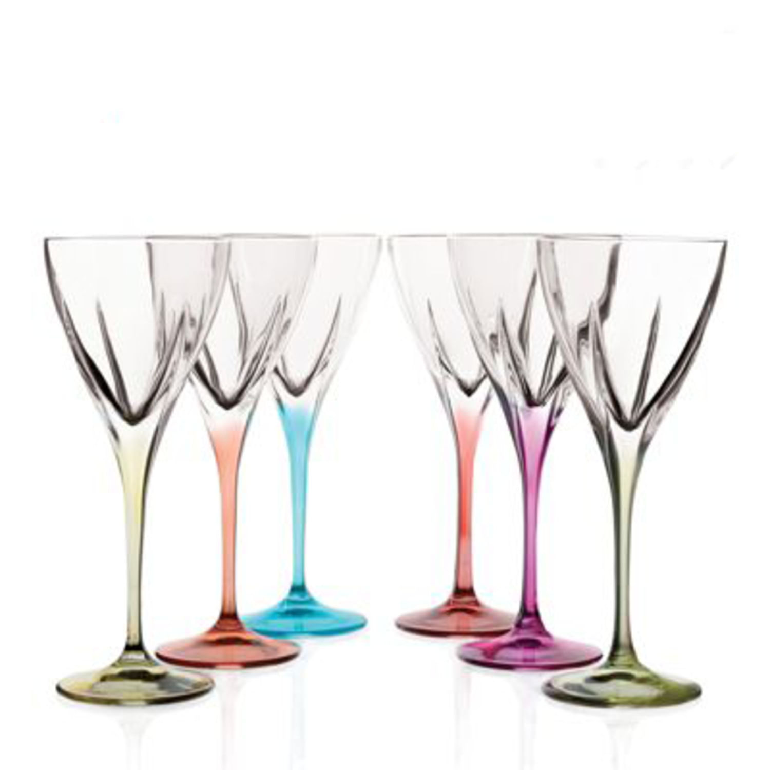 Set de Copas de Vino 25 Cl RCR Essential X6 Cristal Color Hecho en Italia