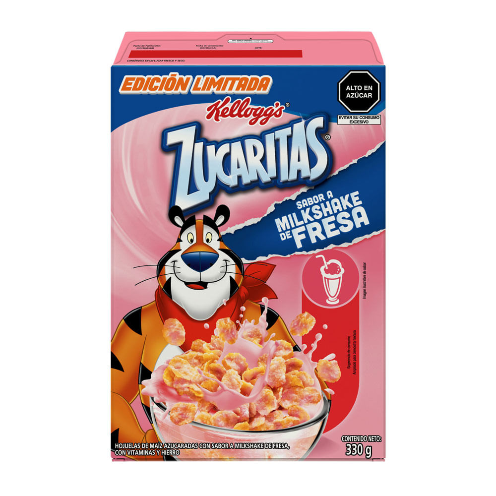 Cereal KELLOGGS Zucaritas Milshake Fresa Caja 330g