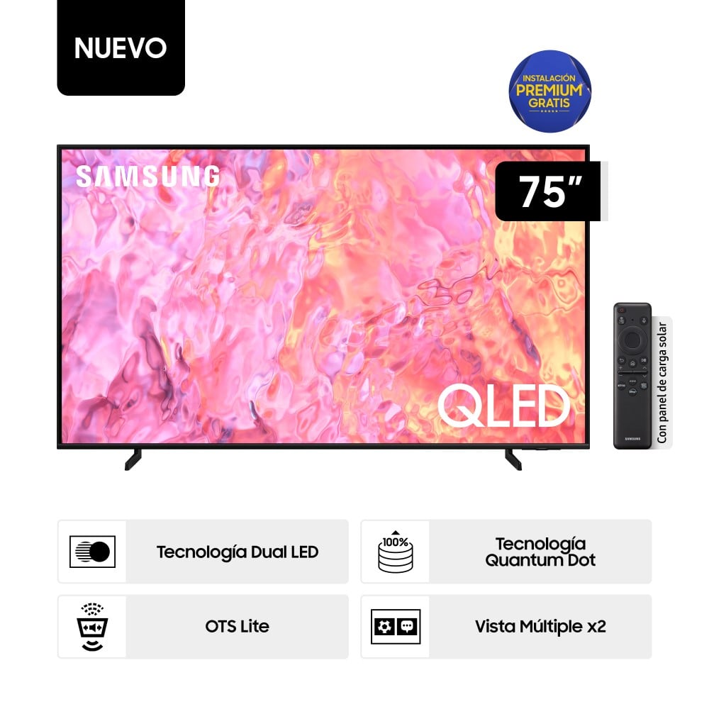 Televisor Samsung Smart  Tv 75" Qled 4k Qn75q60cagxpe