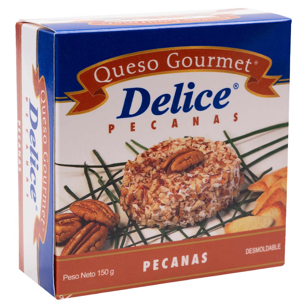 Queso Gourmet DELICE Pecanas Paquete 150g