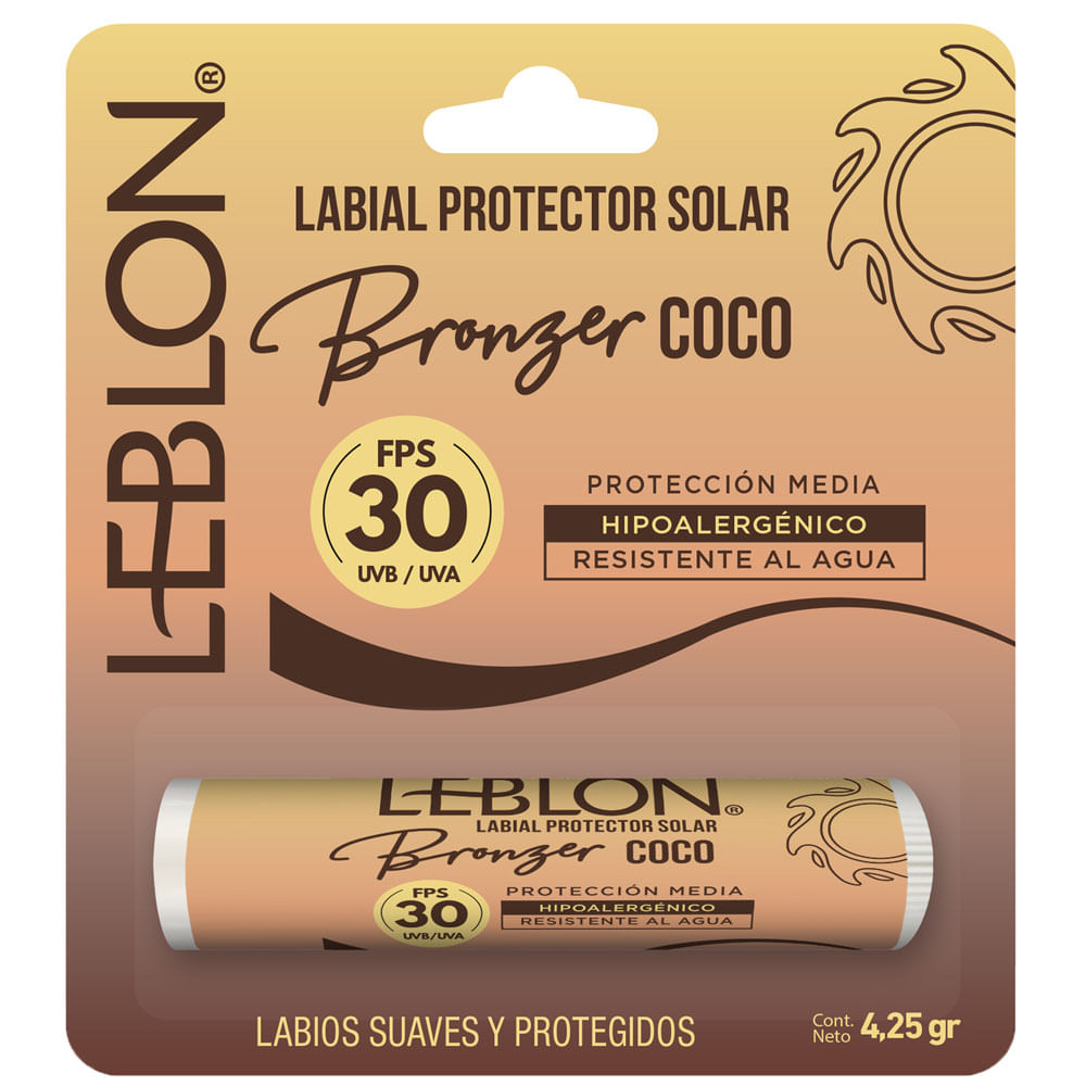 Labial Protector Solar Bronzer Coco LEBLON FPS15 Caja 4.25g