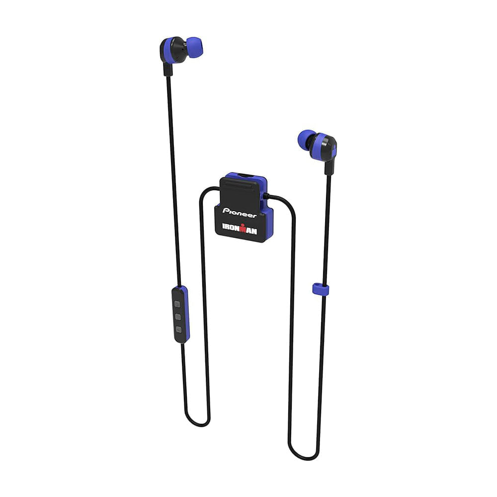 Audífono Bluetooth Pioneer SEIM5BT/L Tipo Tira Azul
