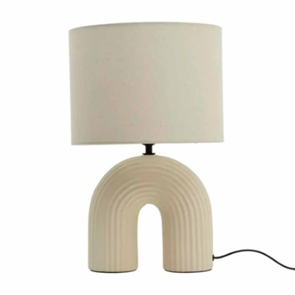 Lámpara de mesa Inspire E27 Vaska Beige