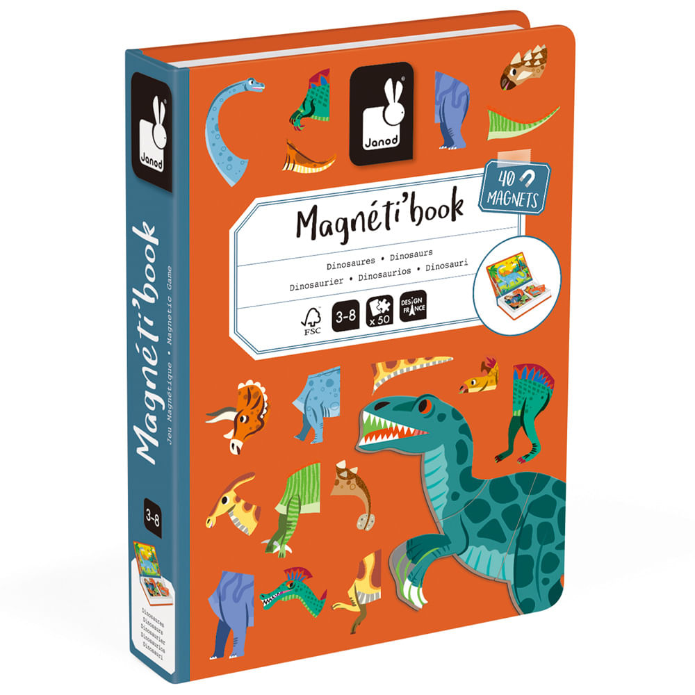 Libro MAPED Magneti'Book Dinosaurio