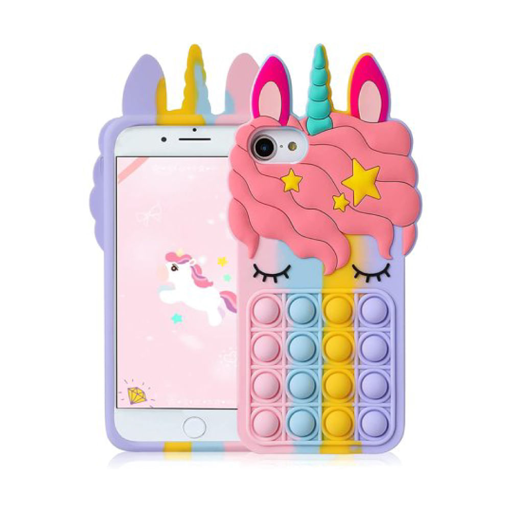 Case Iphone 11 Pro Max Unicornio Pop It Multicolor