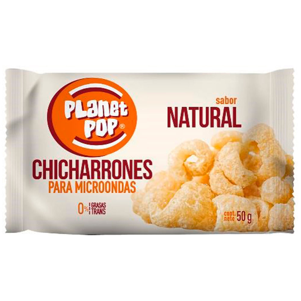 Chicharrones PLANET POP Natural Paquete 50g