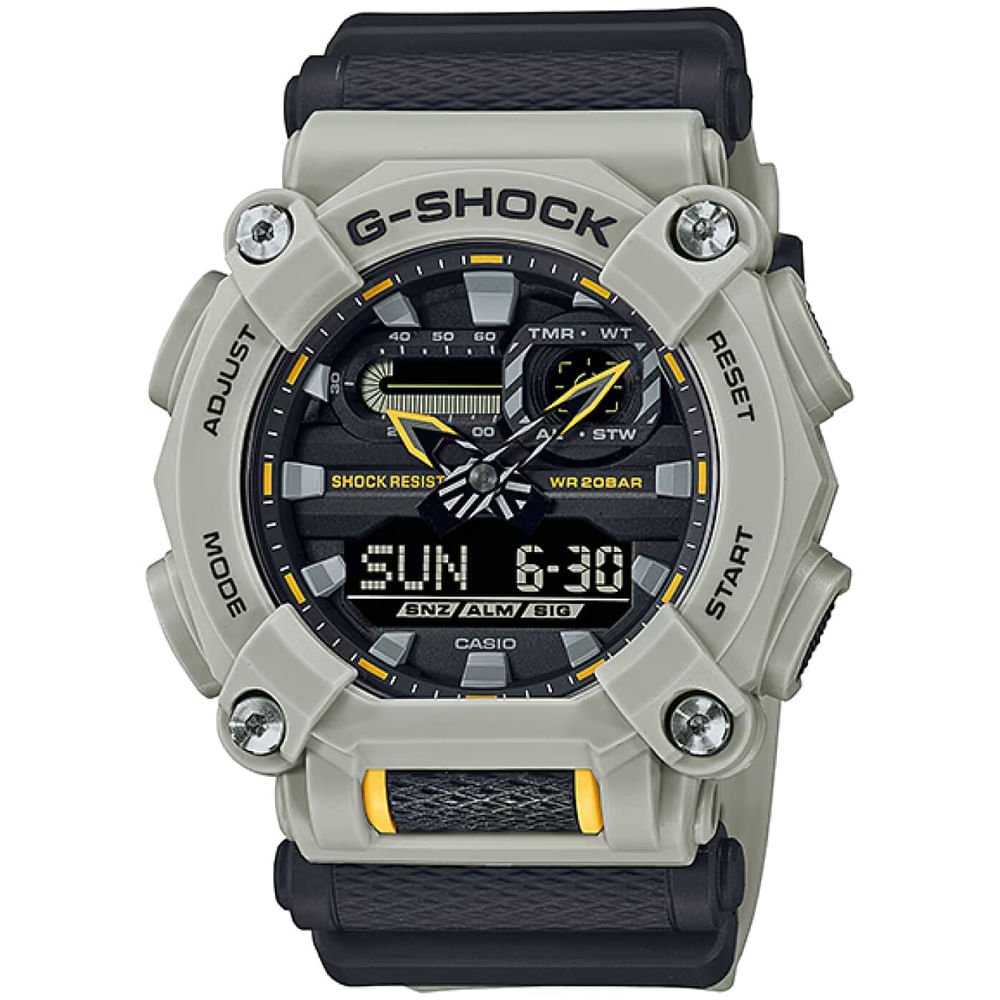 Reloj Casio G-Shock GA900HC-5A Analogico Digital Luz Led Resina Beige Militar