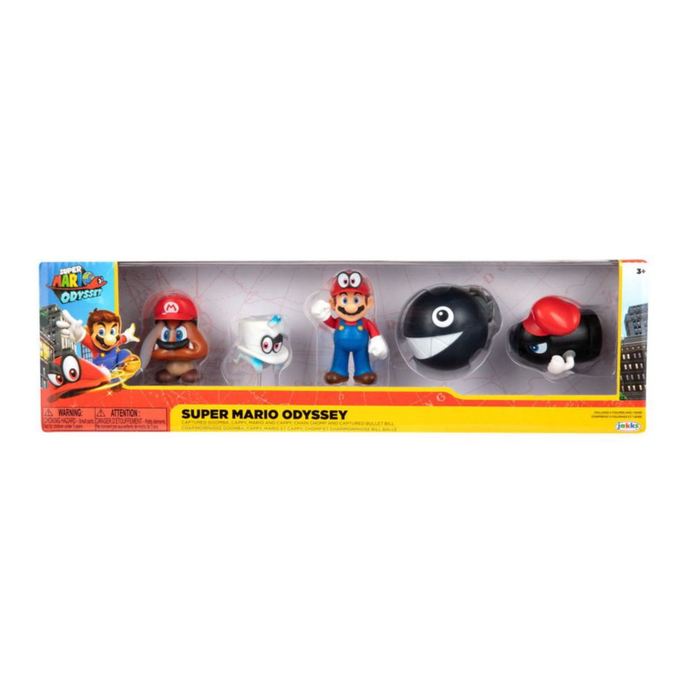 Set De Figuras Nintendo Mario Odyssey Box Set