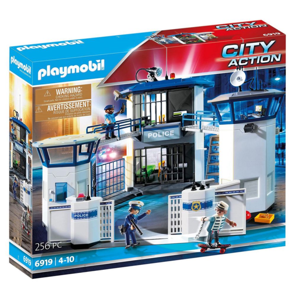 Set De Juego Playmobil City Action Estación Policía Y Prisión