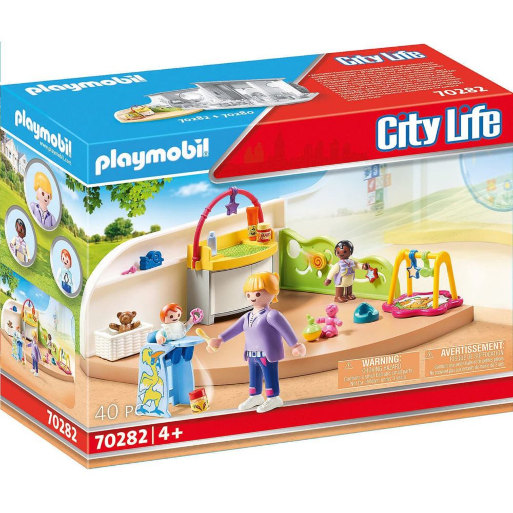 Set De Juego Playmobil City Life Habitación De Bebés