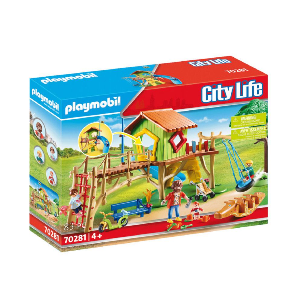 Set De Juego Playmobil City Life Parque Infantil De Aventuras