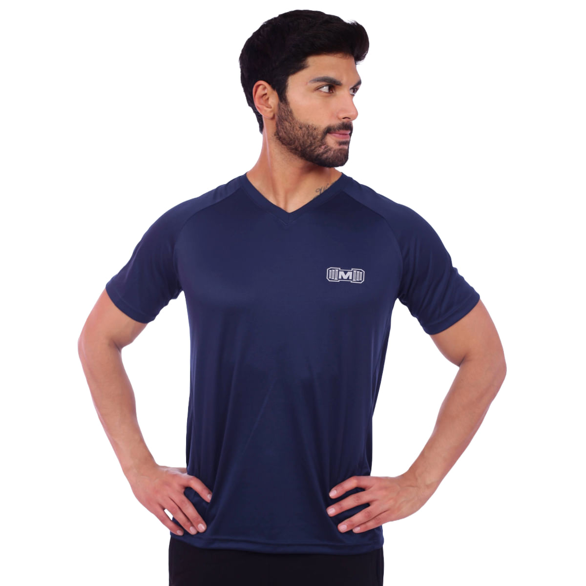 Polo Deportivo Muscle Museum Azul Oscuro para Hombre