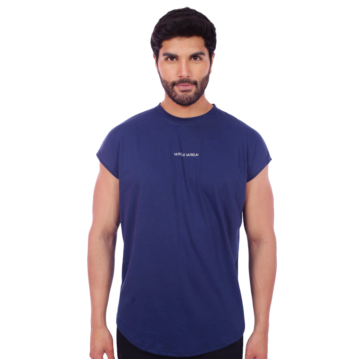 Polo Muscle Tee Manga Cero Muscle Museum Azul para Hombre