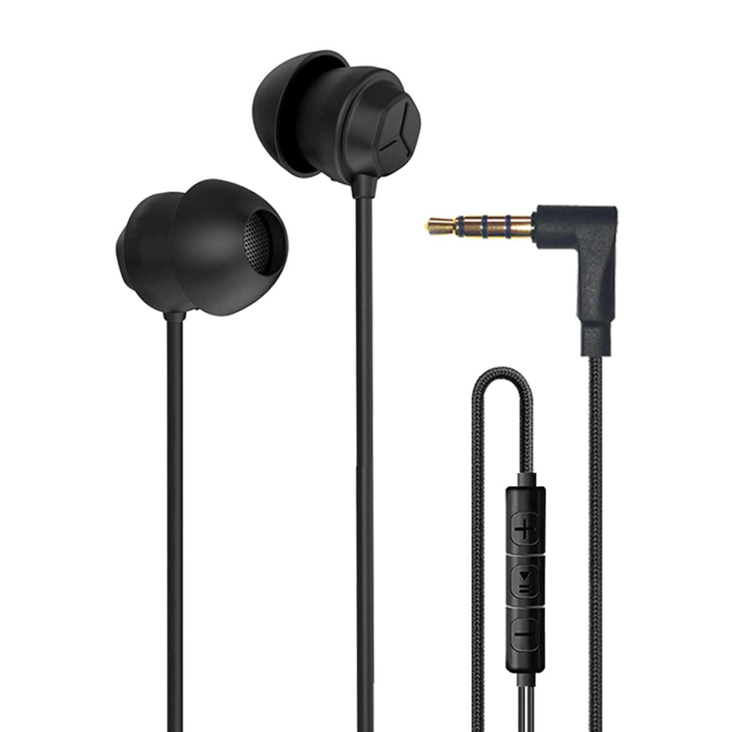 Audifonos Para Dormir X110 Dentro De Oído Antiruido 3,5 Mm Con Cable Negro