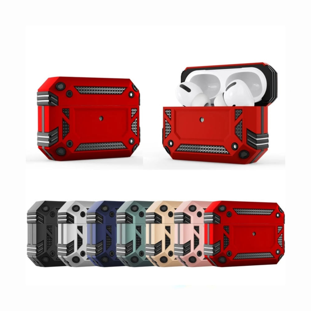 Case Armor Para Audifono Airpods Pro 2 - Rojo