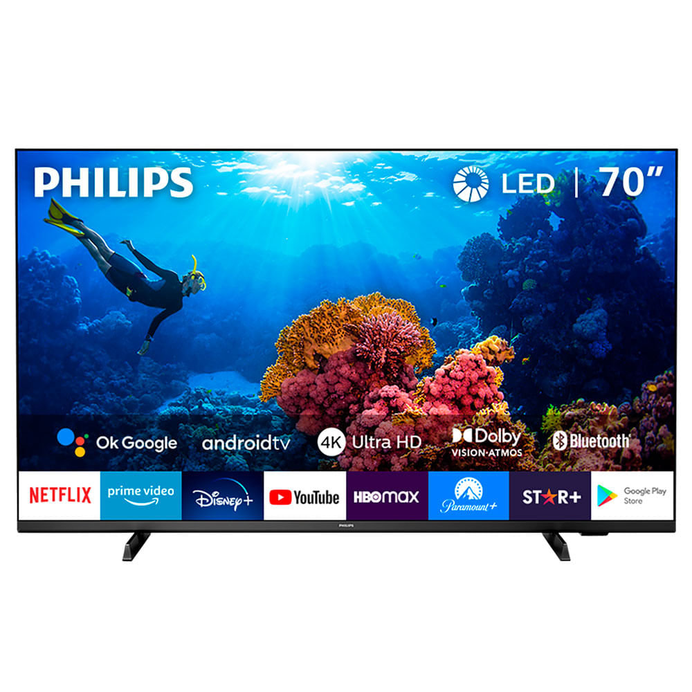 Televisor PHILIPS LED 70" UHD 4K Smart TV 70PUD7406