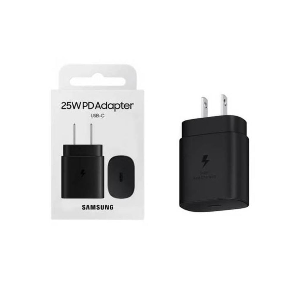 Adaptador Samsung 25W USB C Sin Cable - Negro