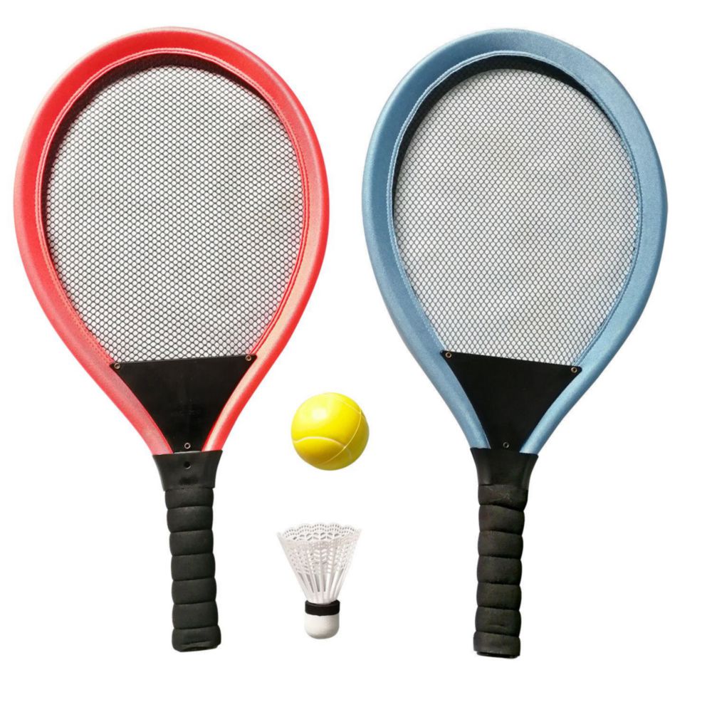 Set De Tennis Kasaca Con 2 Raquetas, 1 Pelota De Tennis Y 1 Pelota De Badminton