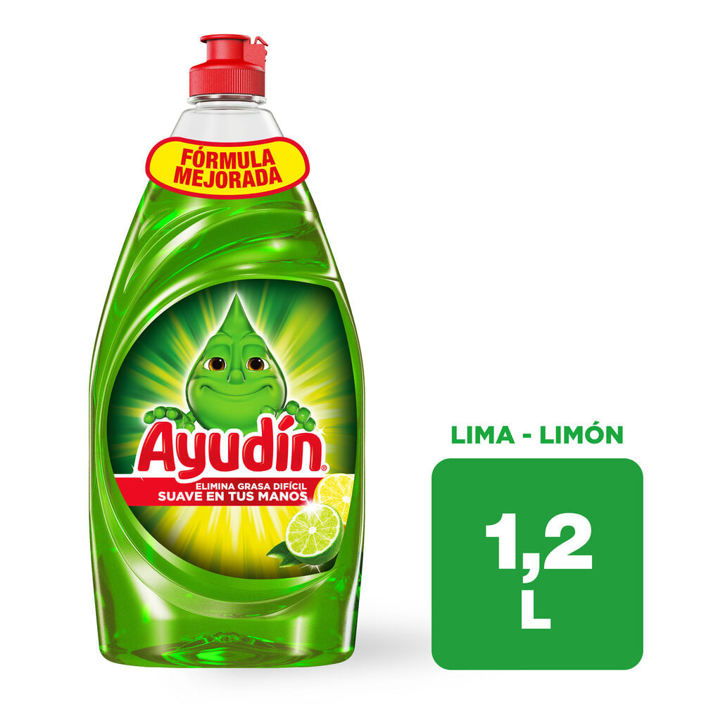 Lavavajillas Líquido AYUDÍN Lima Limón Botella 1.2L