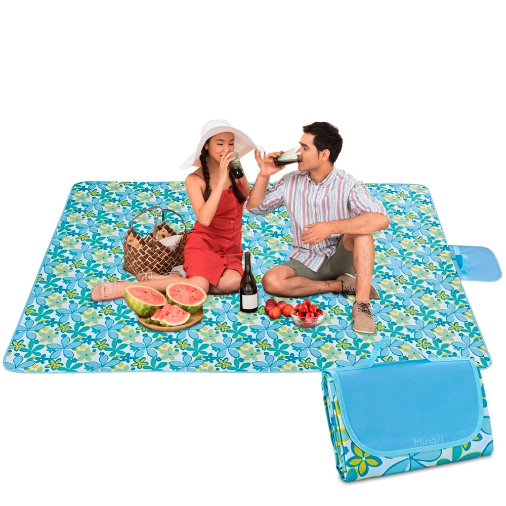 Alfombra Manta para Picnic Camping Playa Portátil Impermeable XXL CL 20M