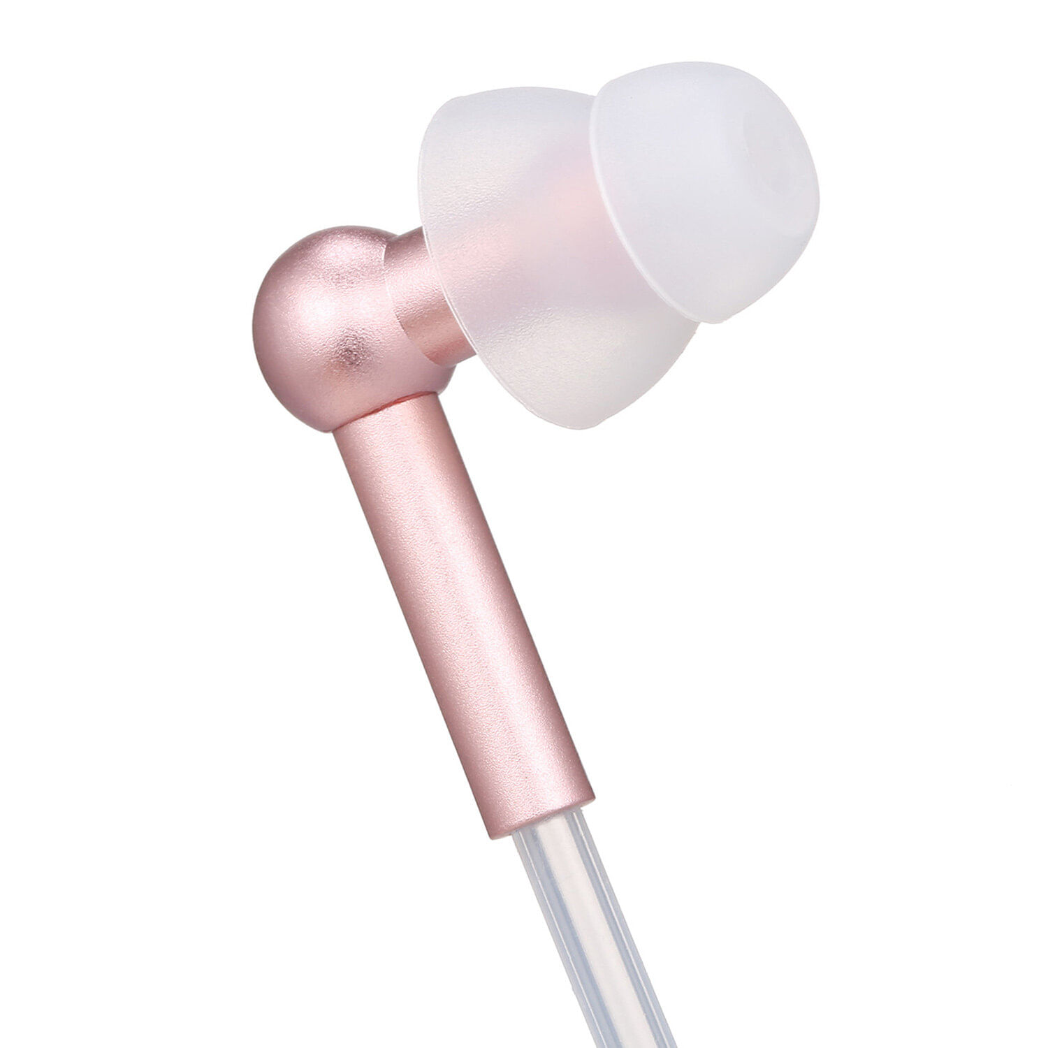 Audifonos Con Tubo De Aire Ibrain Fc31 3,5 Mm Con Cable Dentro De Oído Antirradiación Oro Rosa