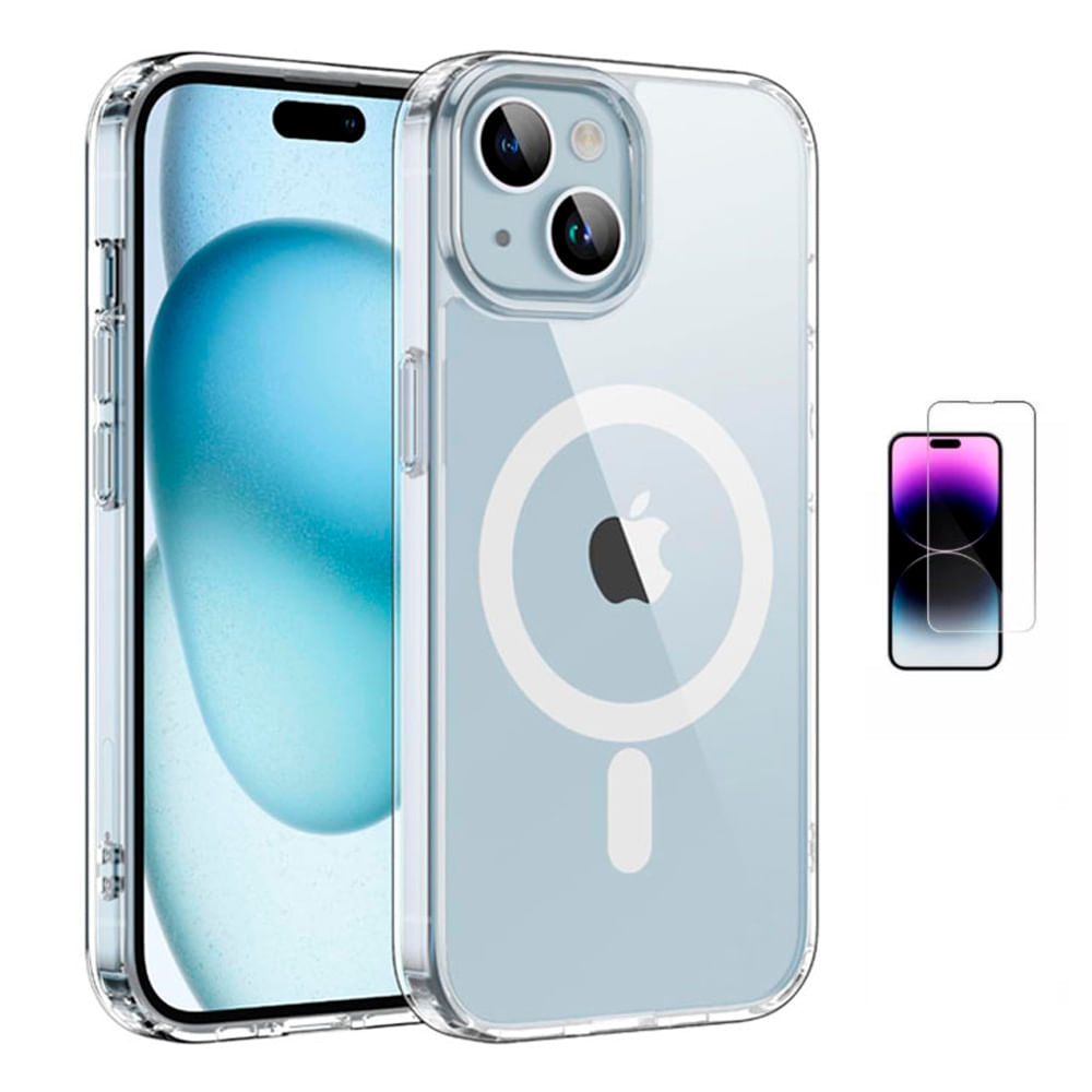 Case iPhone 15 Funda Baseus Crystal Series Magsafe Apple