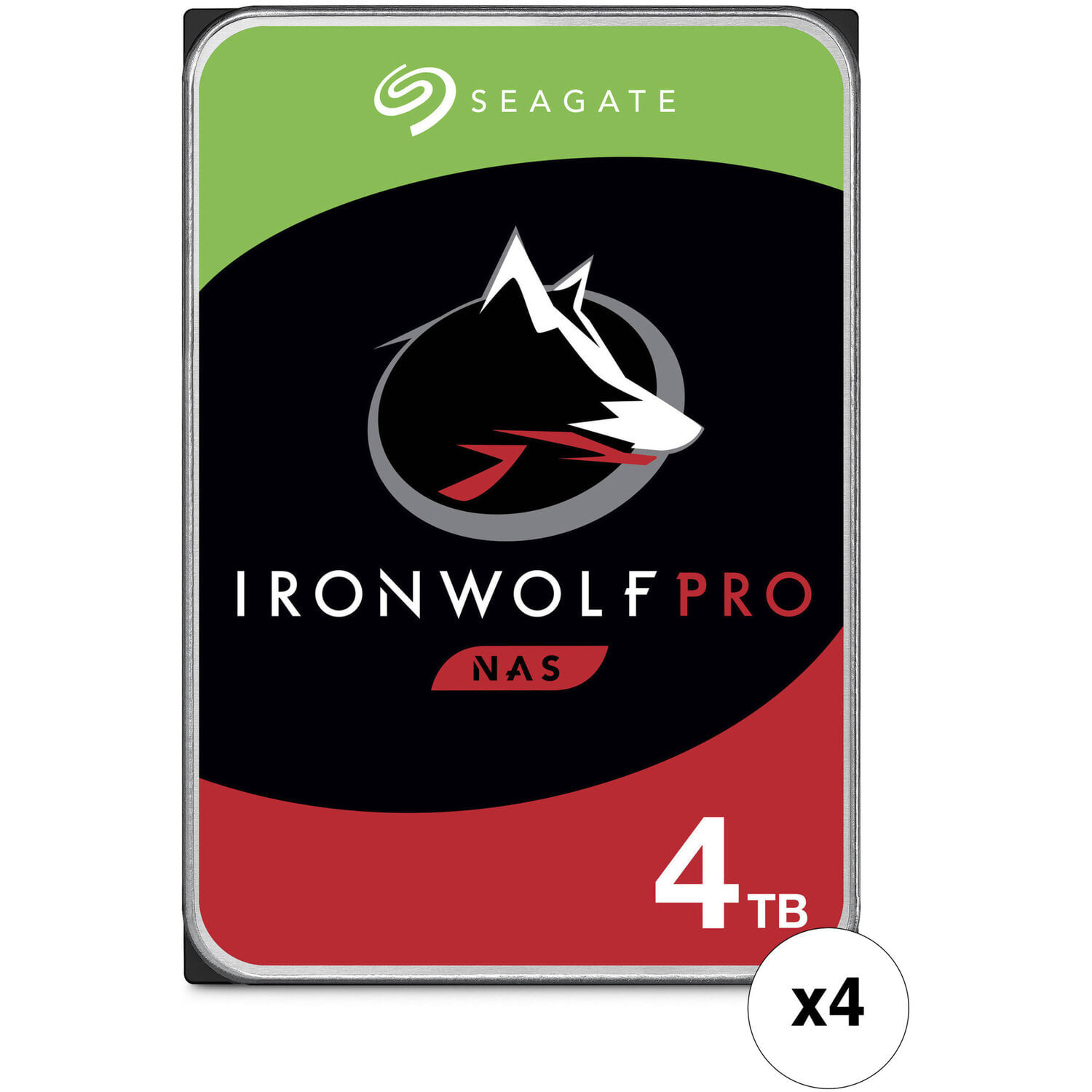 Disco Duro Interno Nas Seagate Ironwolf Pro 4Tb 7200 Rpm Sata Iii 3.5 Cmr Retail 4 Pack