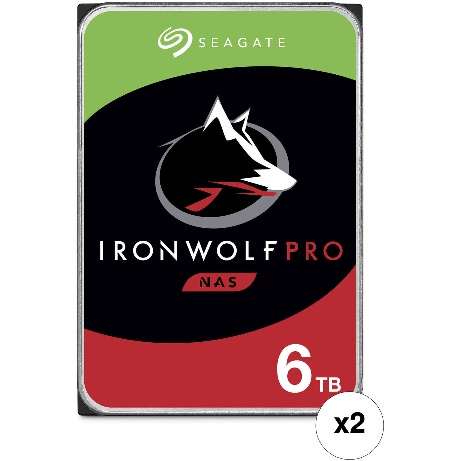 Disco Duro Interno Nas Seagate Ironwolf Pro 6Tb 7200 Rpm Sata Iii 3.5 Cmr Retail 2 Pack